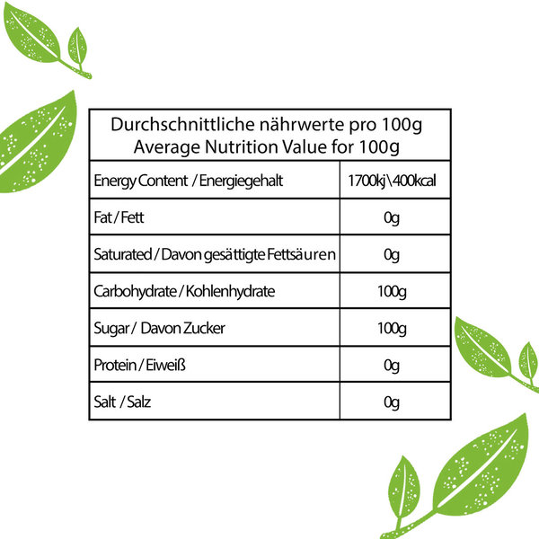 Fructose / Fruchtzucker / Obstzucker 1000g