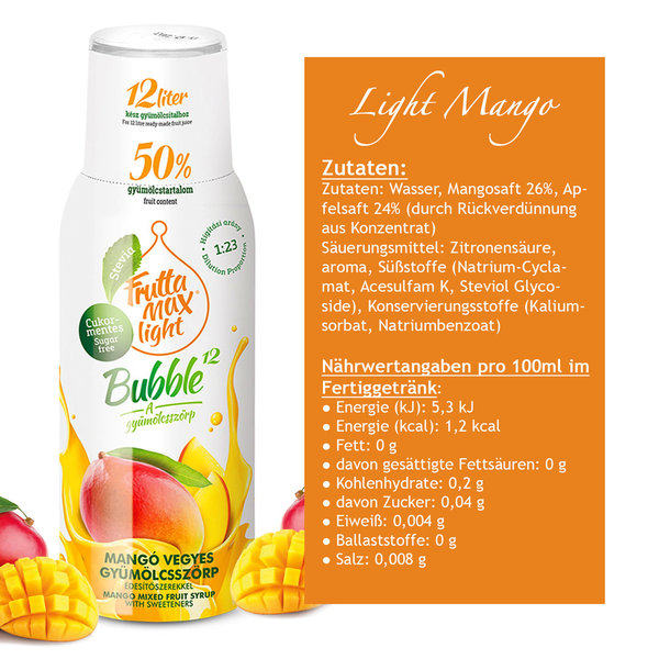 FruttaMax Light Mango Sirup 500ml