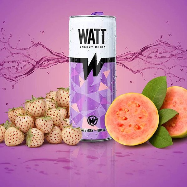 WATT Energy Drink Pineberry&Guava 6 x 250 ml (Pfandfrei)