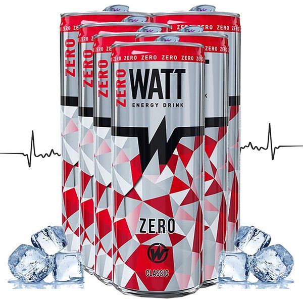 WATT Energy Drink Zero Classic Tutti&Frutti 6 x 250 ml (Pfandfrei)