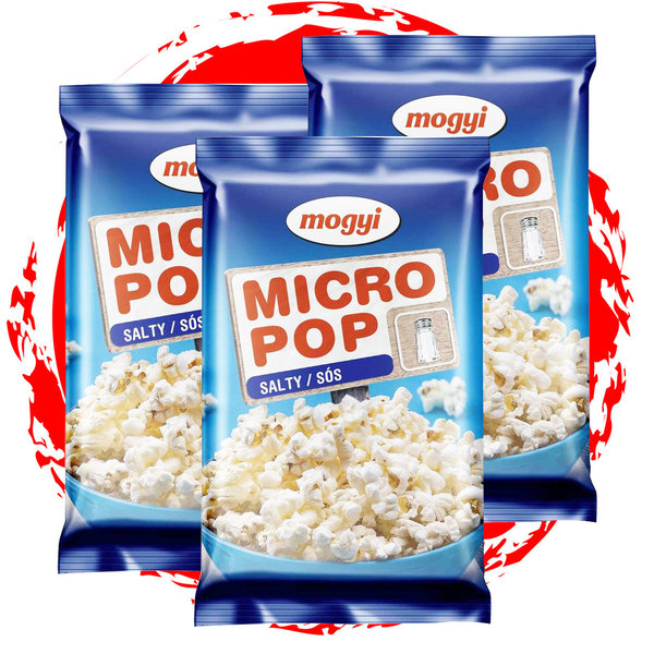 Mogyi Mikrowellen Popcorn Salzig 3x100g
