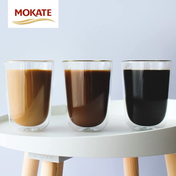 MOKATE XXL Brauner Zucker 3-in-1 Bohnenkaffee 408g (24 x 17g)
