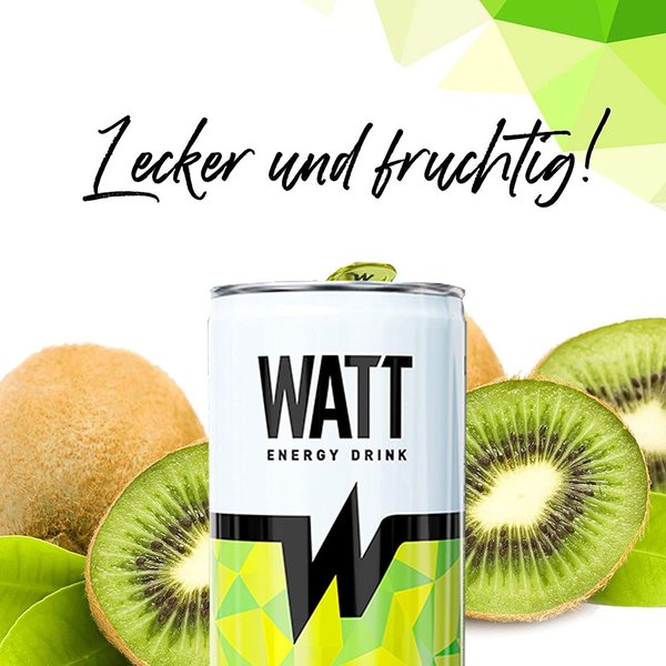 WATT Energy Drink Wassermelonen&Stachelbeer 24 x 250 ml (Pfandfrei)