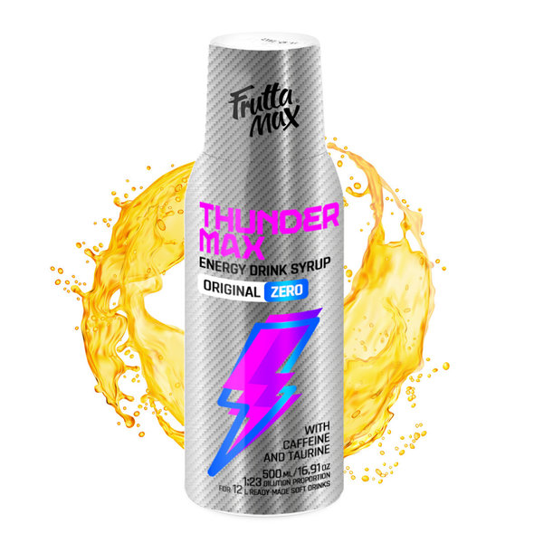 FruttaMax Thunder Max Original LIGHT - ZERO ENERGY DRINK Sirup 500ml